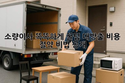 소량이사 똑똑하게! 꿀팁 대방출🍯 비용 절약 비법 공개!