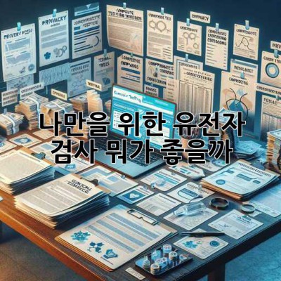 나만을 위한 유전자 검사, 뭐가 좋을까? 🤔🔬