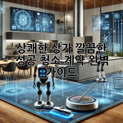 상쾌한 상가, 깔끔한 성공! 청소 계약 완벽 가이드 ✨