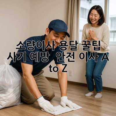 소량이사 용달 꿀팁🍯 사기 예방 & 안전 이사 A to Z