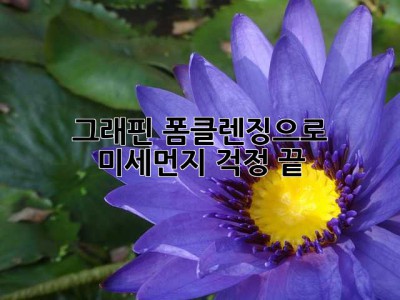 그래핀 폼클렌징으로 미세먼지 걱정 끝! ✨