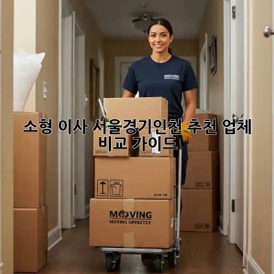 소형 이사, 서울/경기/인천 추천 업체 비교 가이드