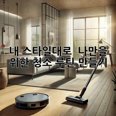내 스타일대로! ✨ 나만을 위한 청소 루틴 만들기 🧹